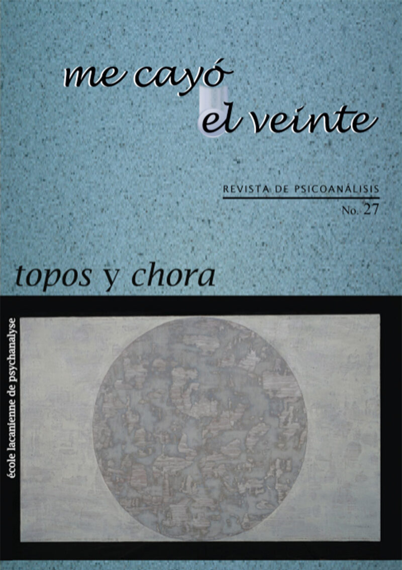 Portada de Me cayó el veinte. Revista de psicoanálisis no. 27 · Rodolfo Marcos-Turnbull