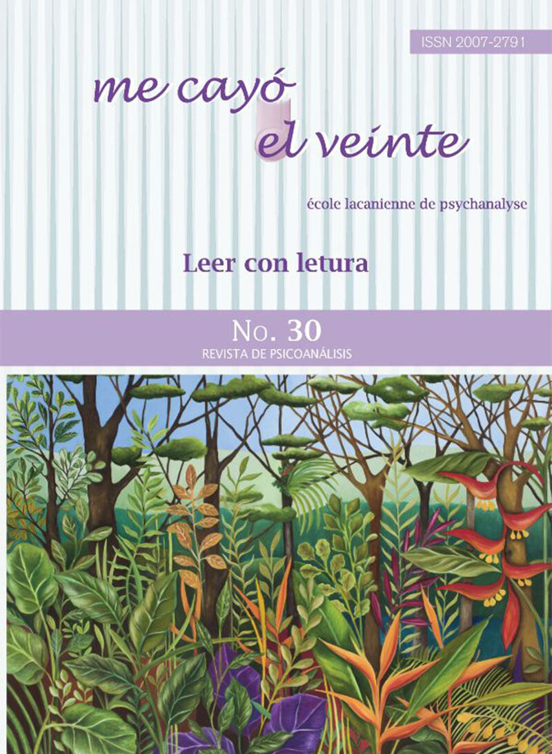 Portada de Me cayó el veinte. Revista de psicoanálisis no. 30 · Rodolfo Marcos-Turnbull