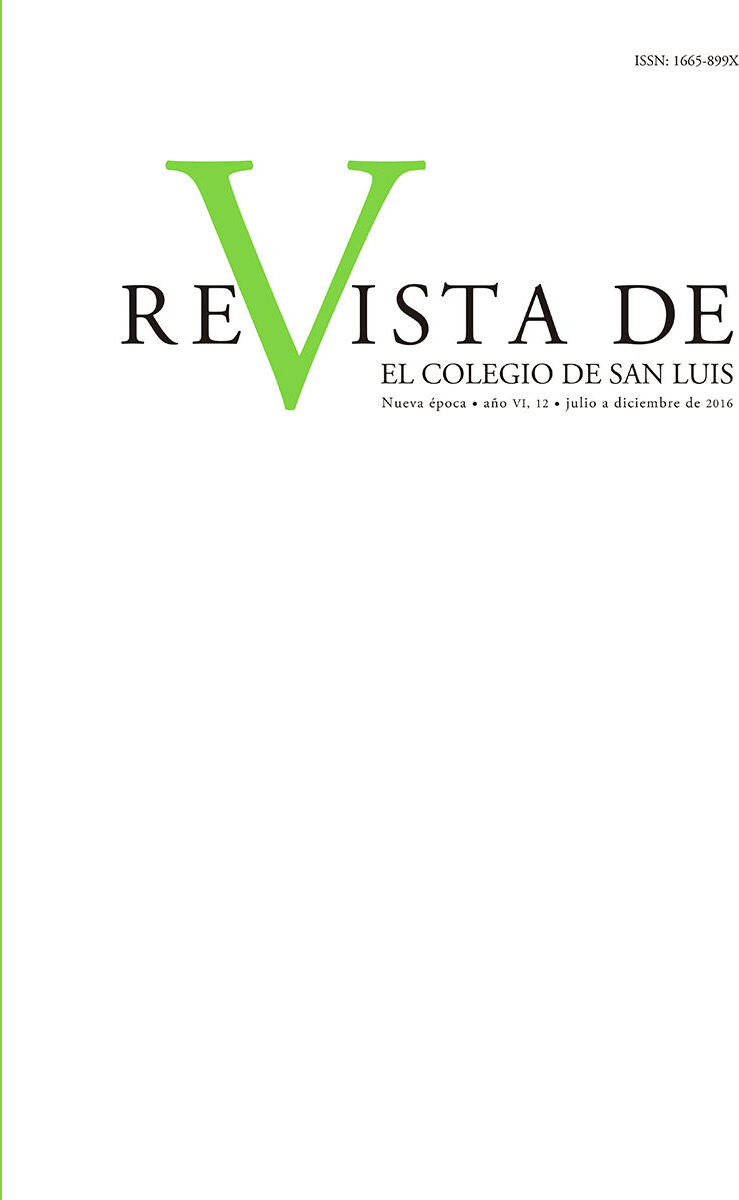 Portada de Revista de El Colegio de San Luis 12