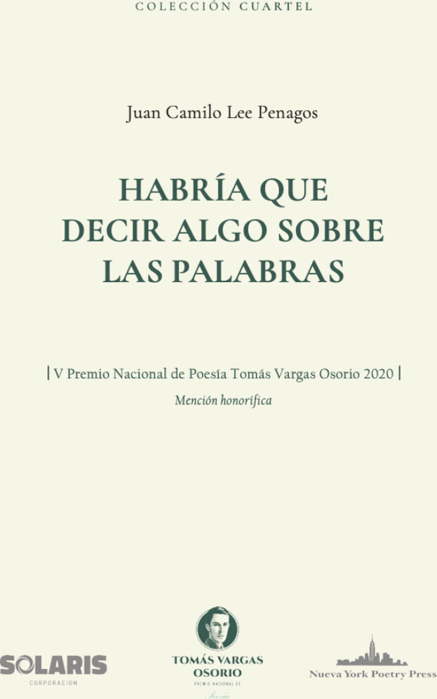 Portada de Habría que decir algo sobre las palabras
