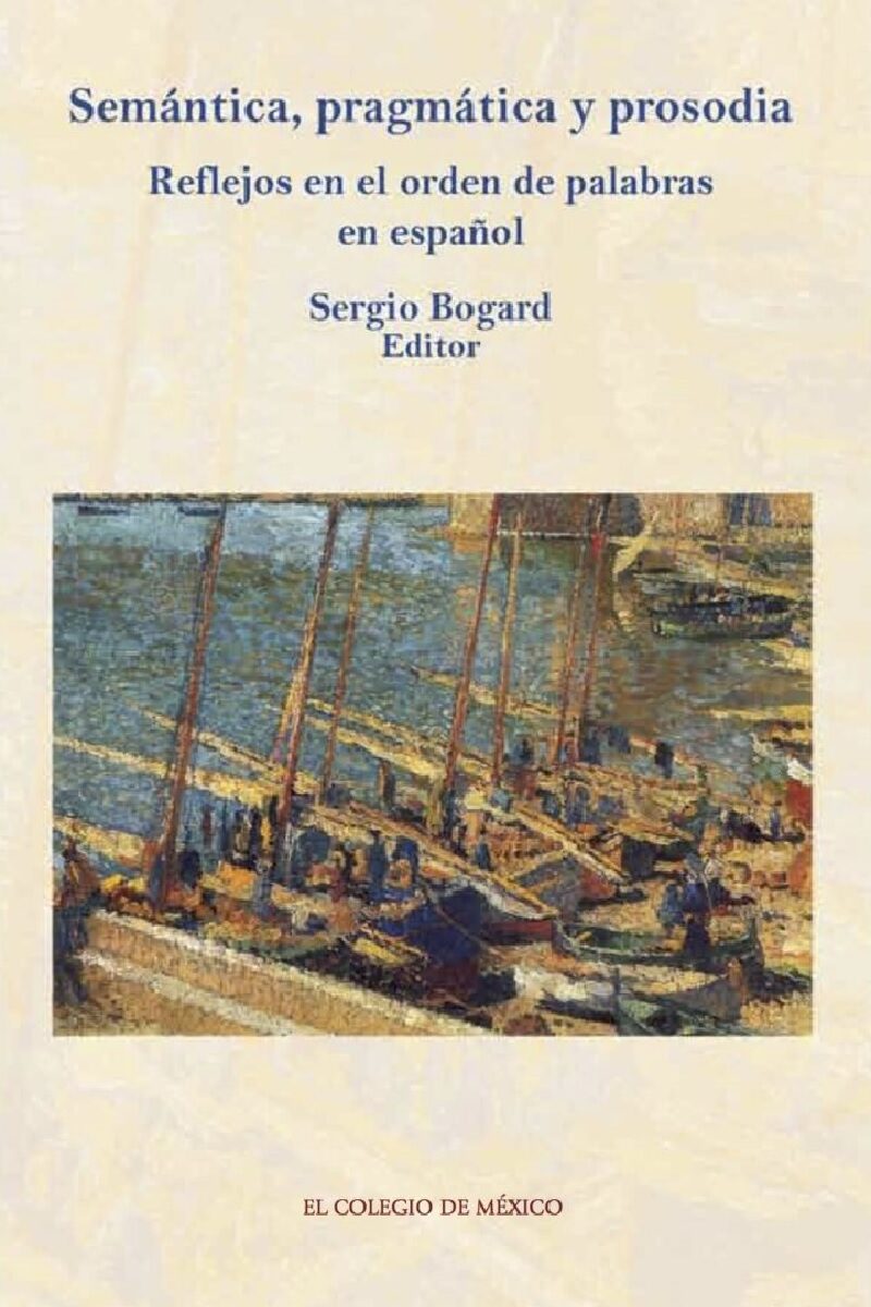 Portada de Semántica, pragmática y prosodia.