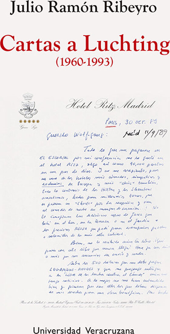 Portada de Cartas a Luchting (1960-1993)