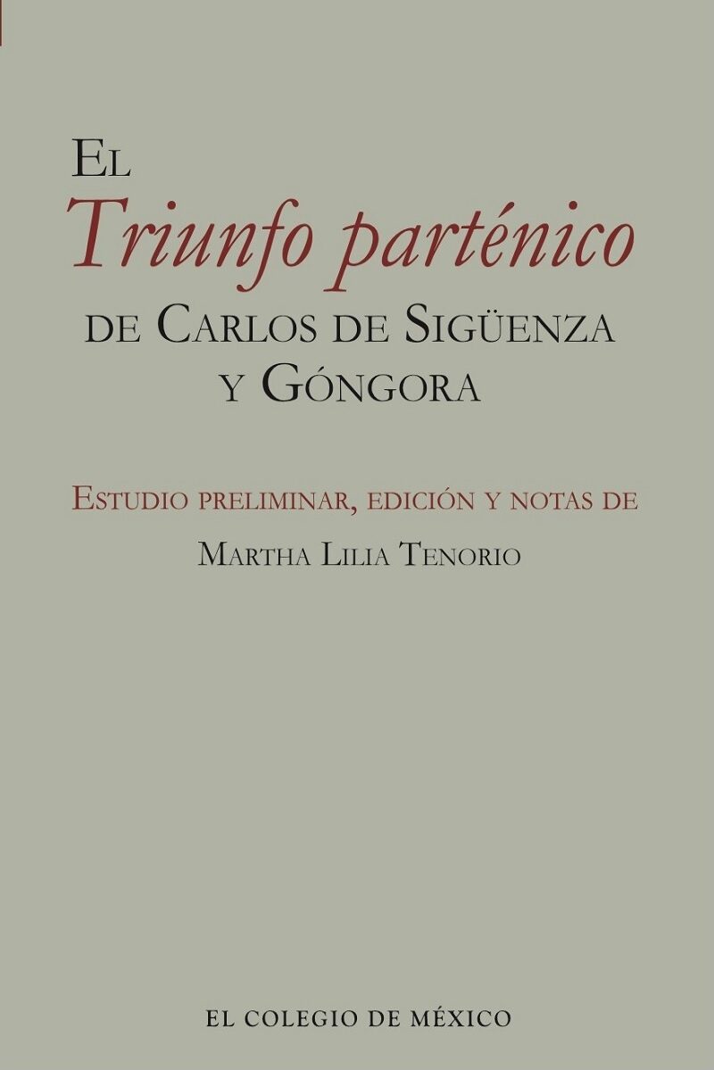 Portada de El Triunfo parténico de Carlos de Sigüenza y Góngora