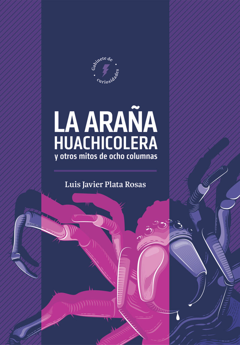 Portada de La araña huachicolera y otros mitos de ocho columnas