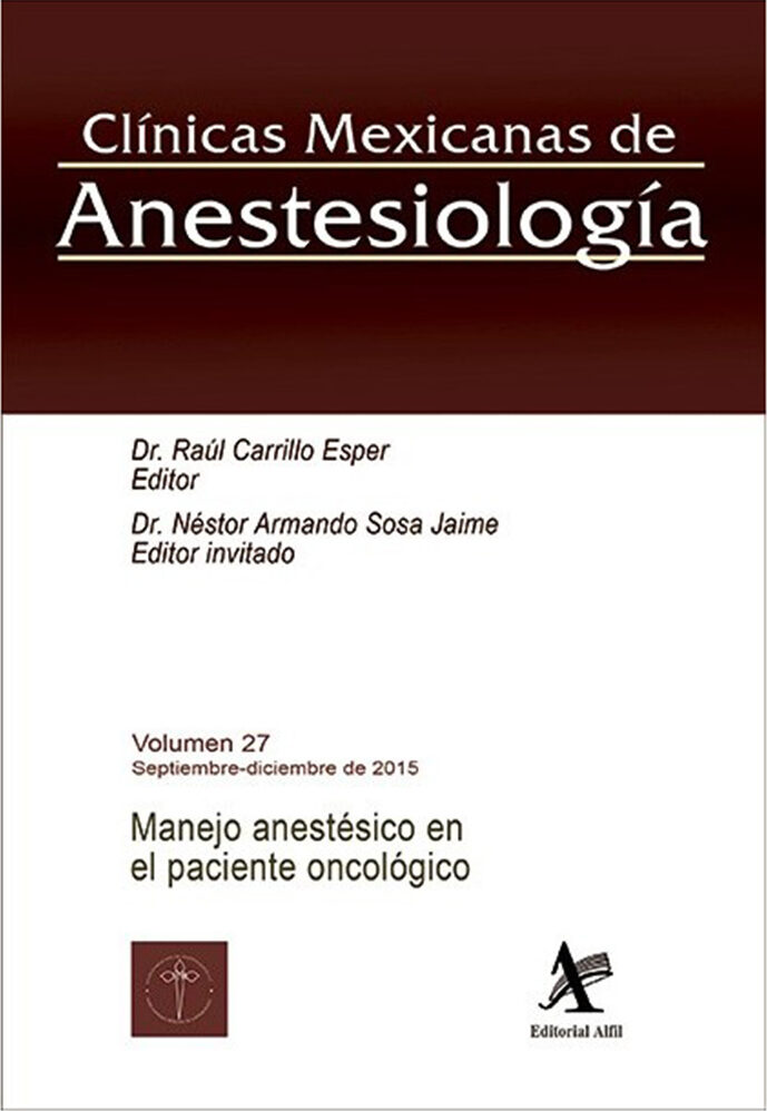 Portada de Manejo anestésico en el paciente oncológico