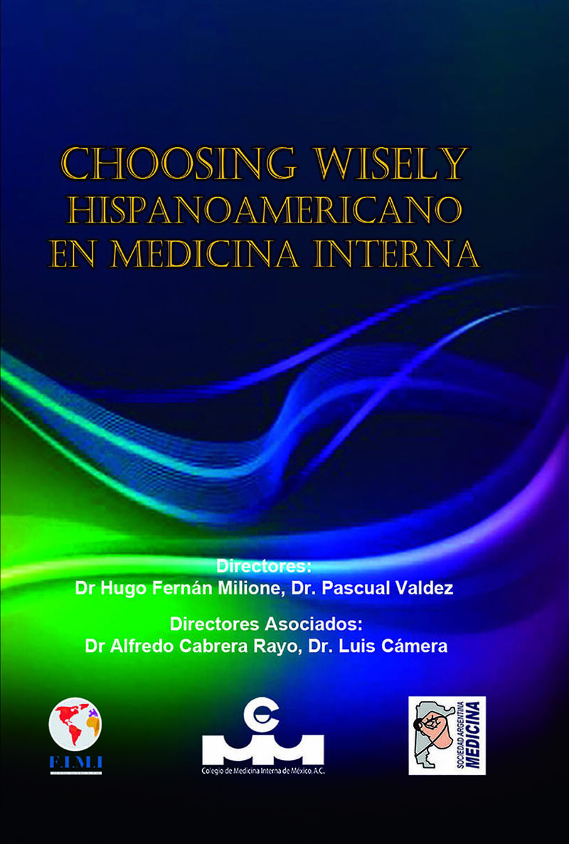 Portada de Choosing Wisely hispanoamericano en medicina interna