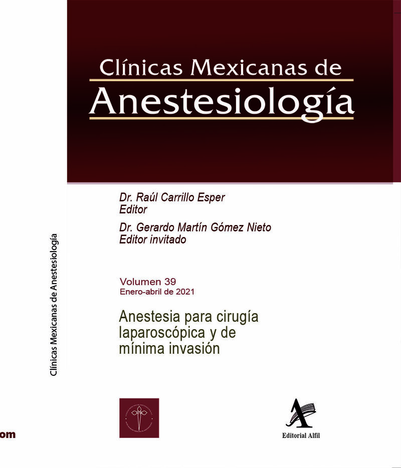 Portada de Anestesia para cirugía laparoscópica y de mínima invasión, CMA 39