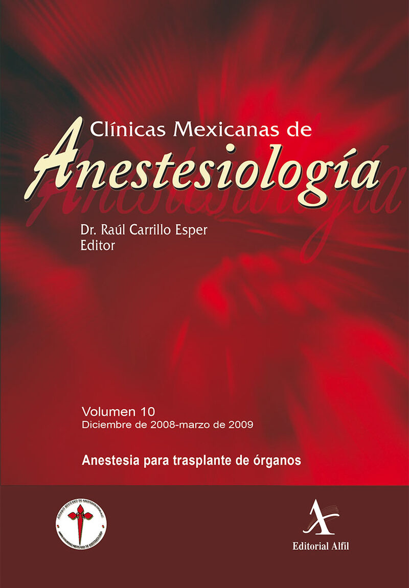 Portada de Anestesia para trasplante de órganos
