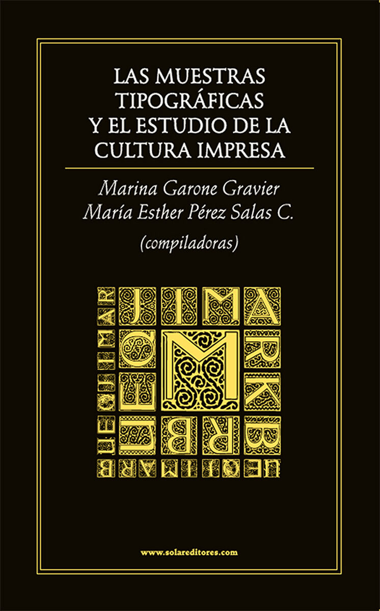 Portada de Las muestras tipográficas y el estudio de la cultura impresa