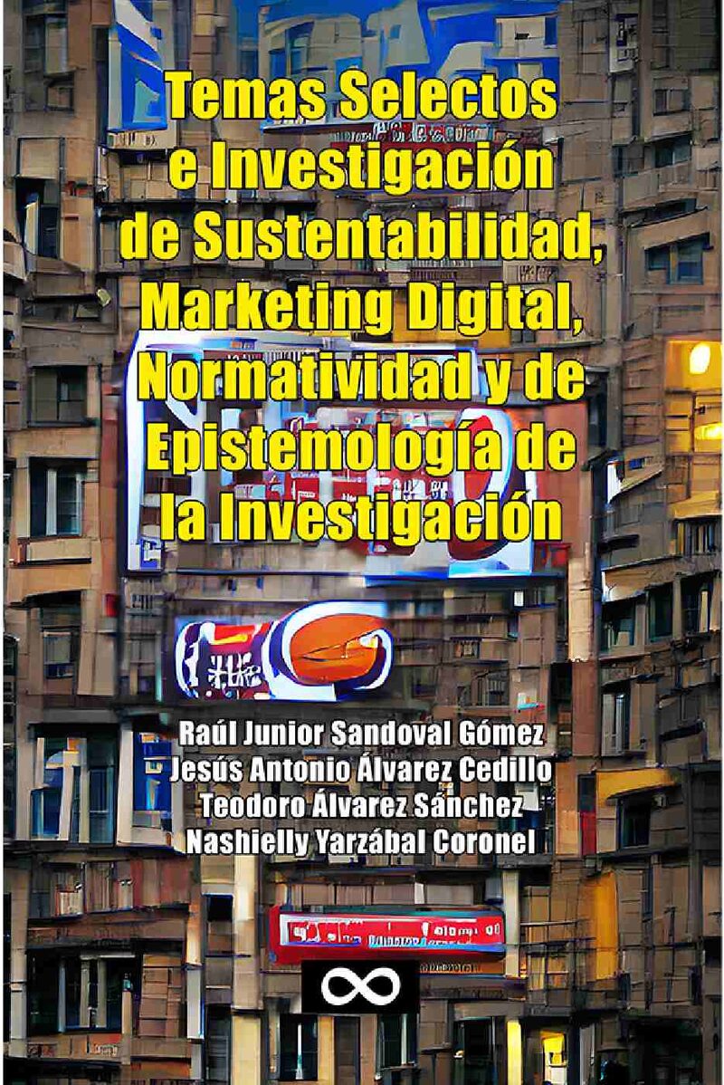 Portada de Temas Selectos e Investigación de Sustentabilidad, Marketing Digital Normatividad y de Epistemología de la Investigación · Nashielly Yarzábal Coronel
