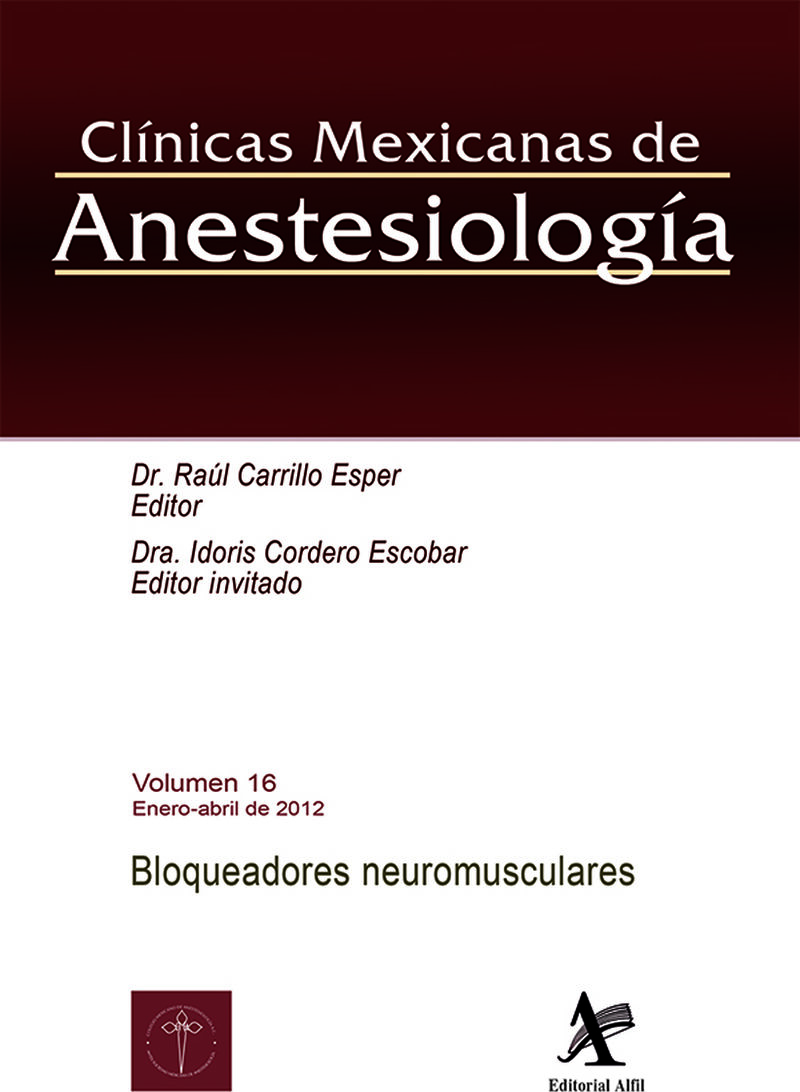Portada de Bloqueadores neuromusculares · Raúl Carrillo Esper