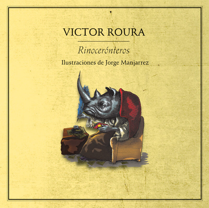 Portada de Rinocerónteros · Víctor Roura