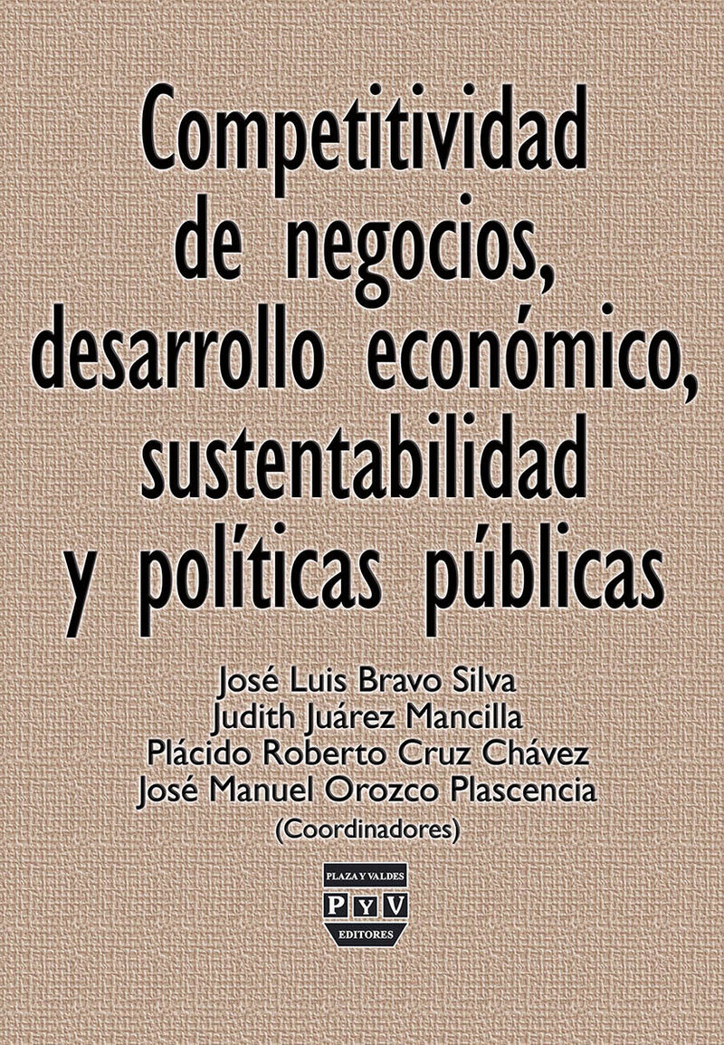 Portada de Competitividad de negocios, desarrollo economico, sustentabilidad y politicas publicas