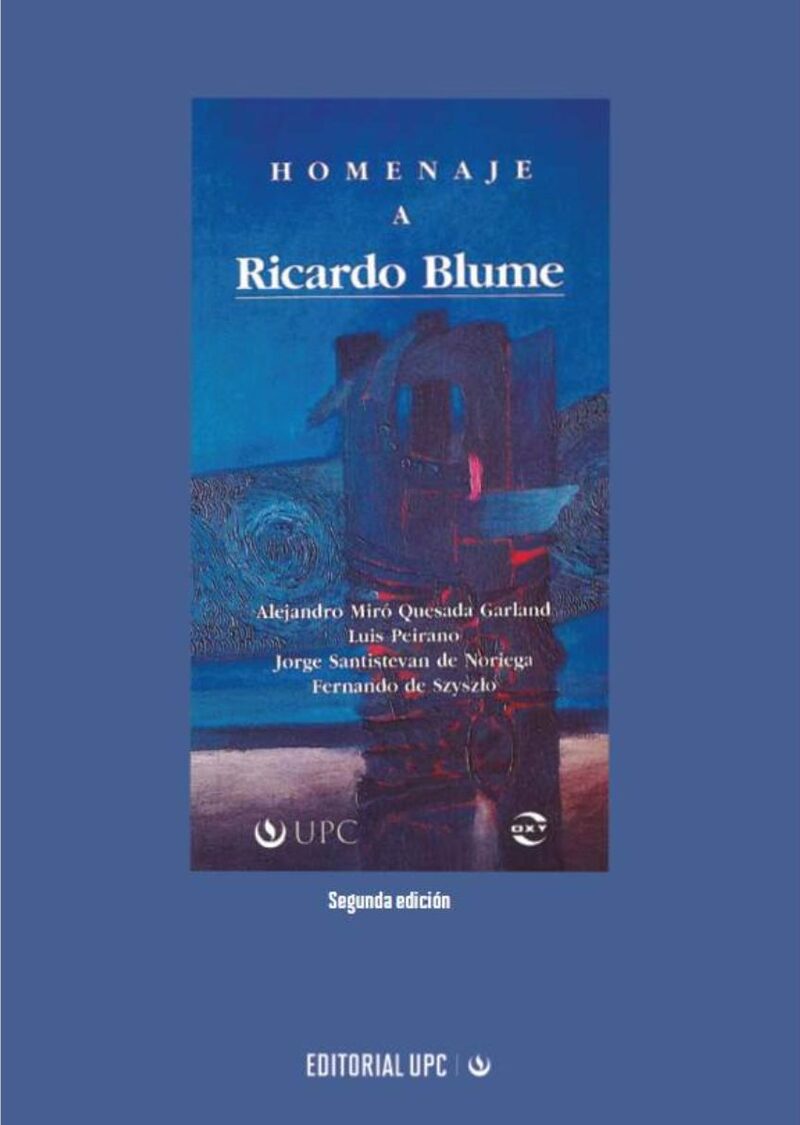 Portada de Homenaje a Ricardo Blume