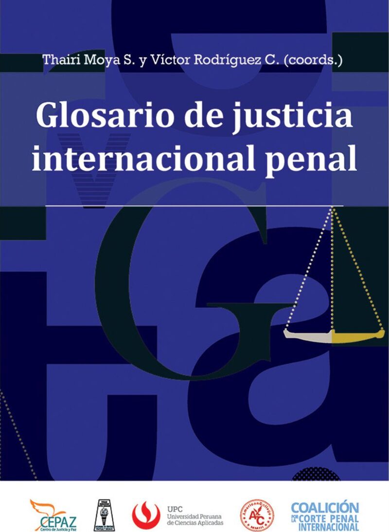 Portada de Glosario de justicia internacional penal