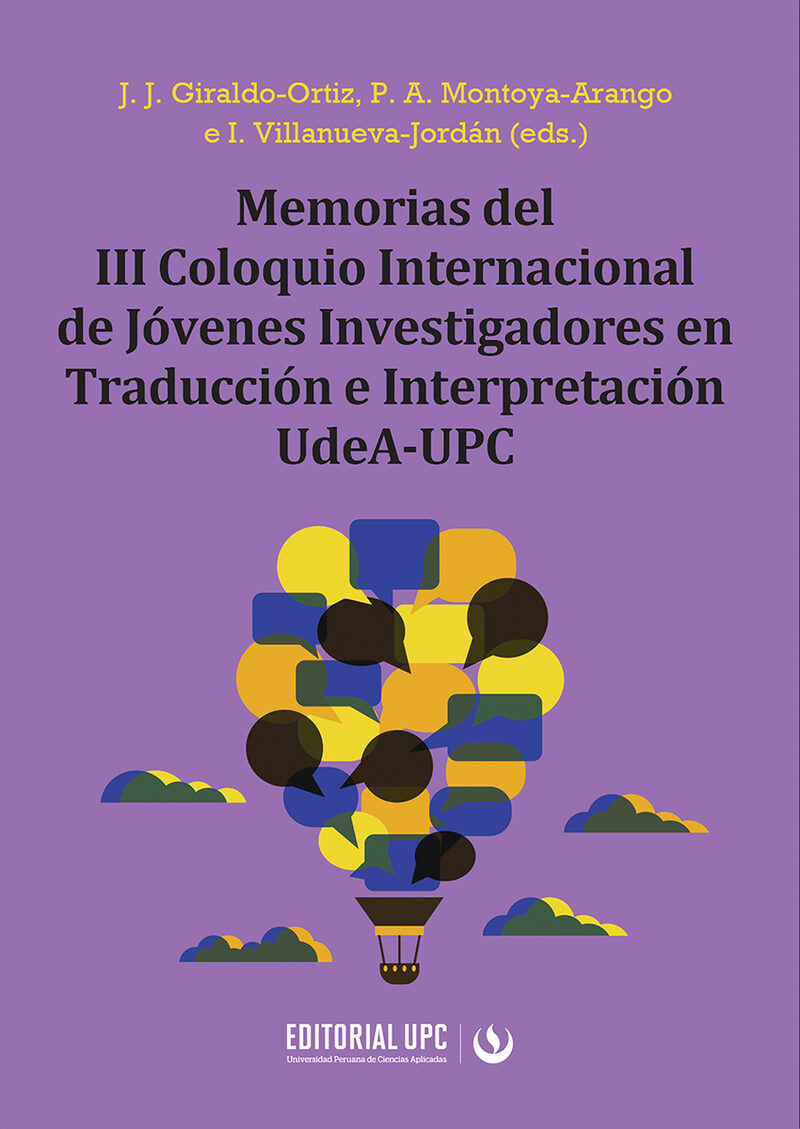 Portada de Memorias del III Coloquio Internacional de Jóvenes Investigadores en Traducción e Interpretación UdeA-UPC
