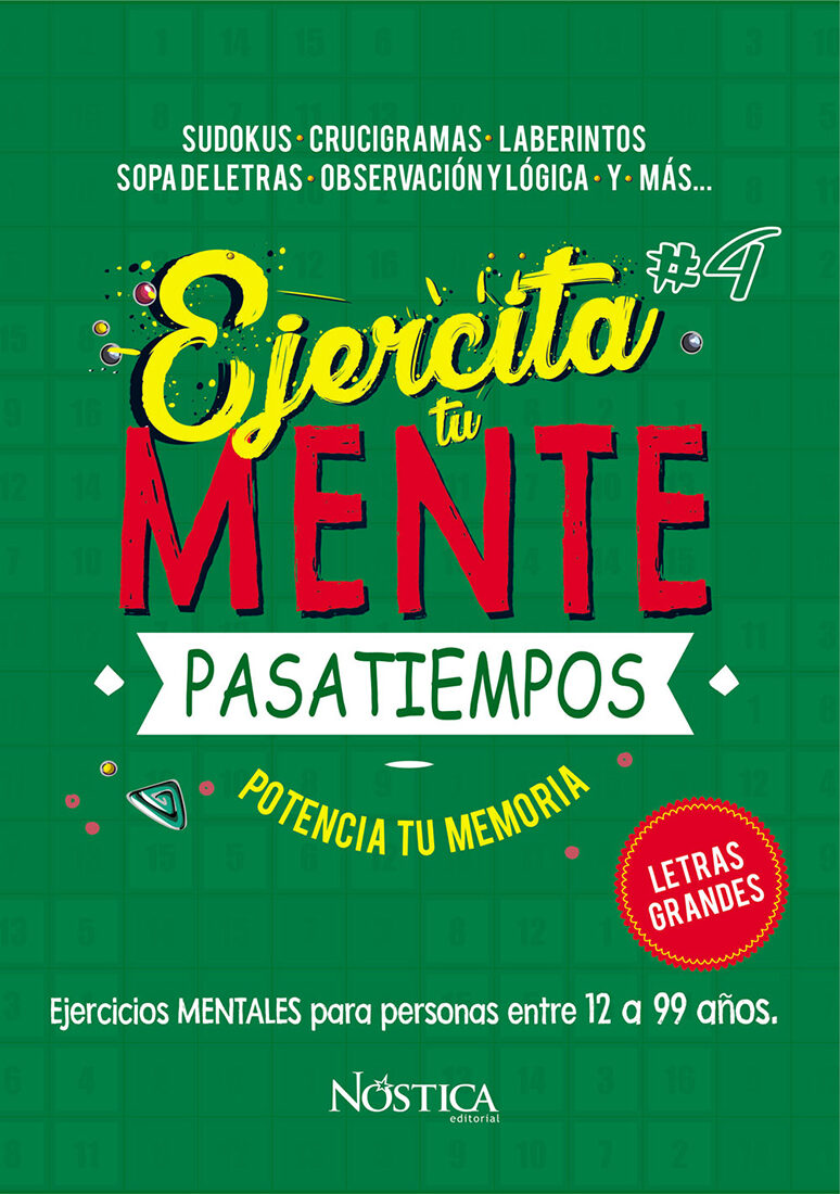 Portada de Ejercita tu mente 4 · Bruno Olcese Del Pozo