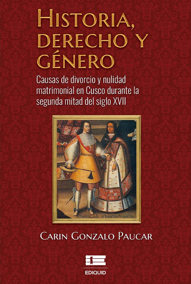 Portada de Historia, derecho y género · Carin Gonzalo Paucar