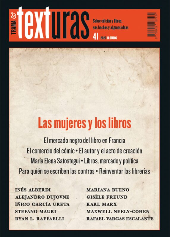 Portada de Texturas 41: Las mujeres y los libros