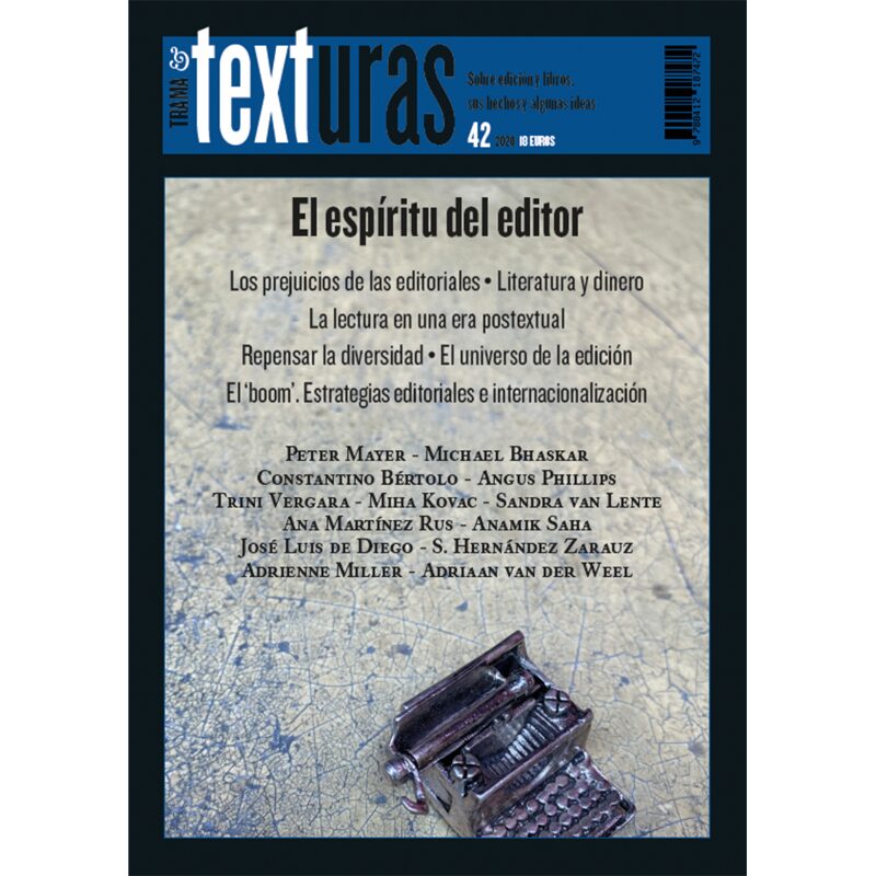 Portada de Texturas 42: El espíritu del editor