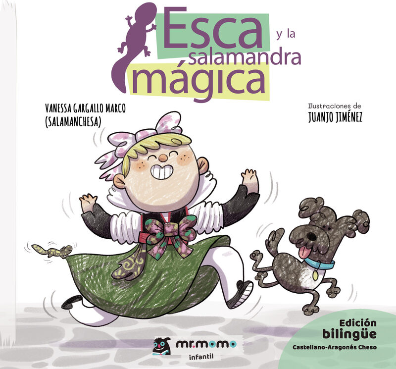 Portada de Esca y la salamandra mágica · Vanessa Gargallo Marco (Salamanchesa)