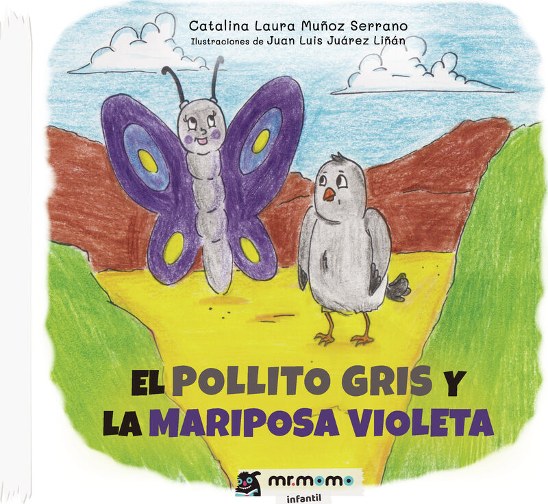 Portada de El pollito gris y la mariposa Violeta