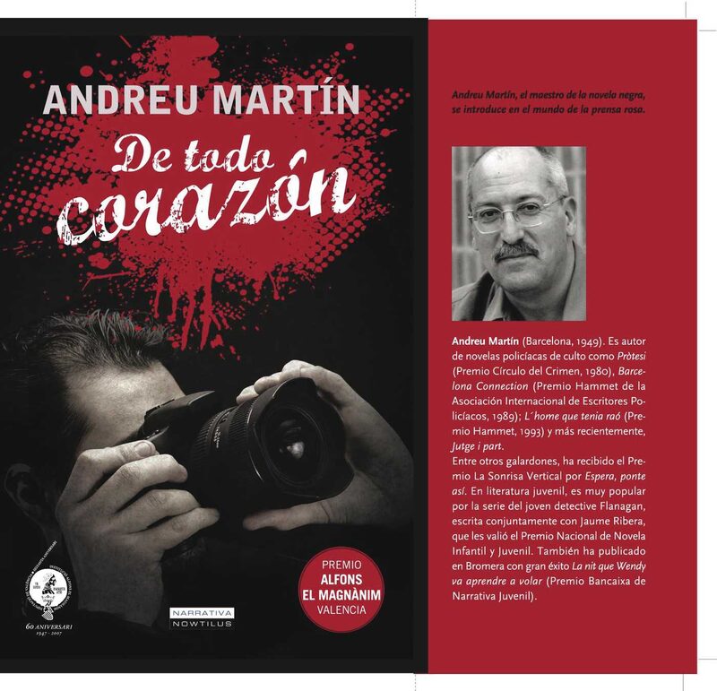 Portada de De todo corazón · Andreu Martín