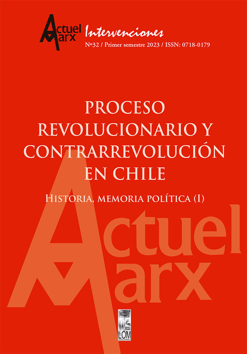 Portada de Actuel Marx N32. Proceso revolucionario y contrarrevolución en Chile