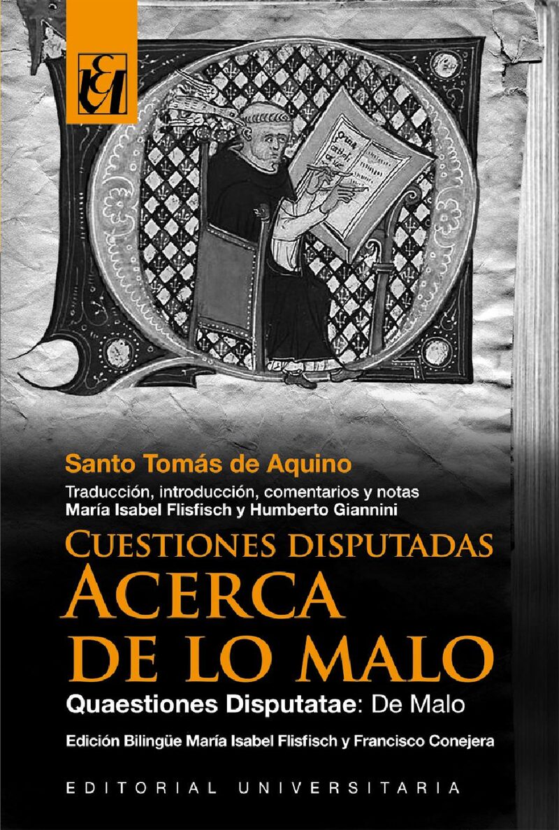 Portada de Cuestiones Disputadas. Acerca de lo Malo