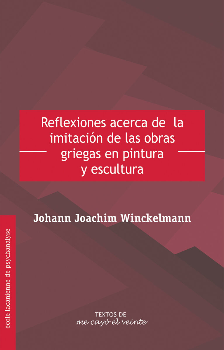 Portada de Reflexiones acerca de laimitación de las obras griegas en pintura y escultura