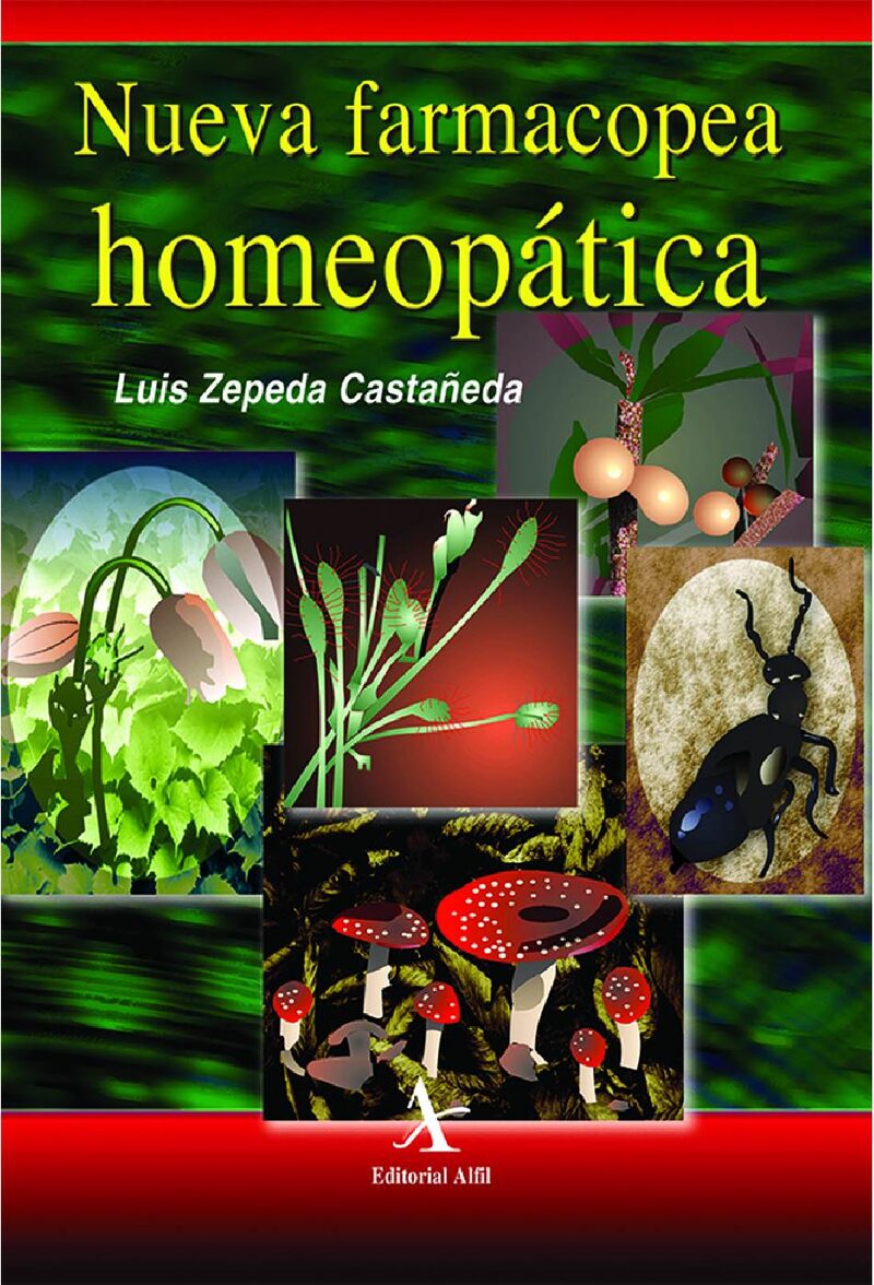 Portada de Nueva farmacopea homeopática · Luis Zepeda Castañeda