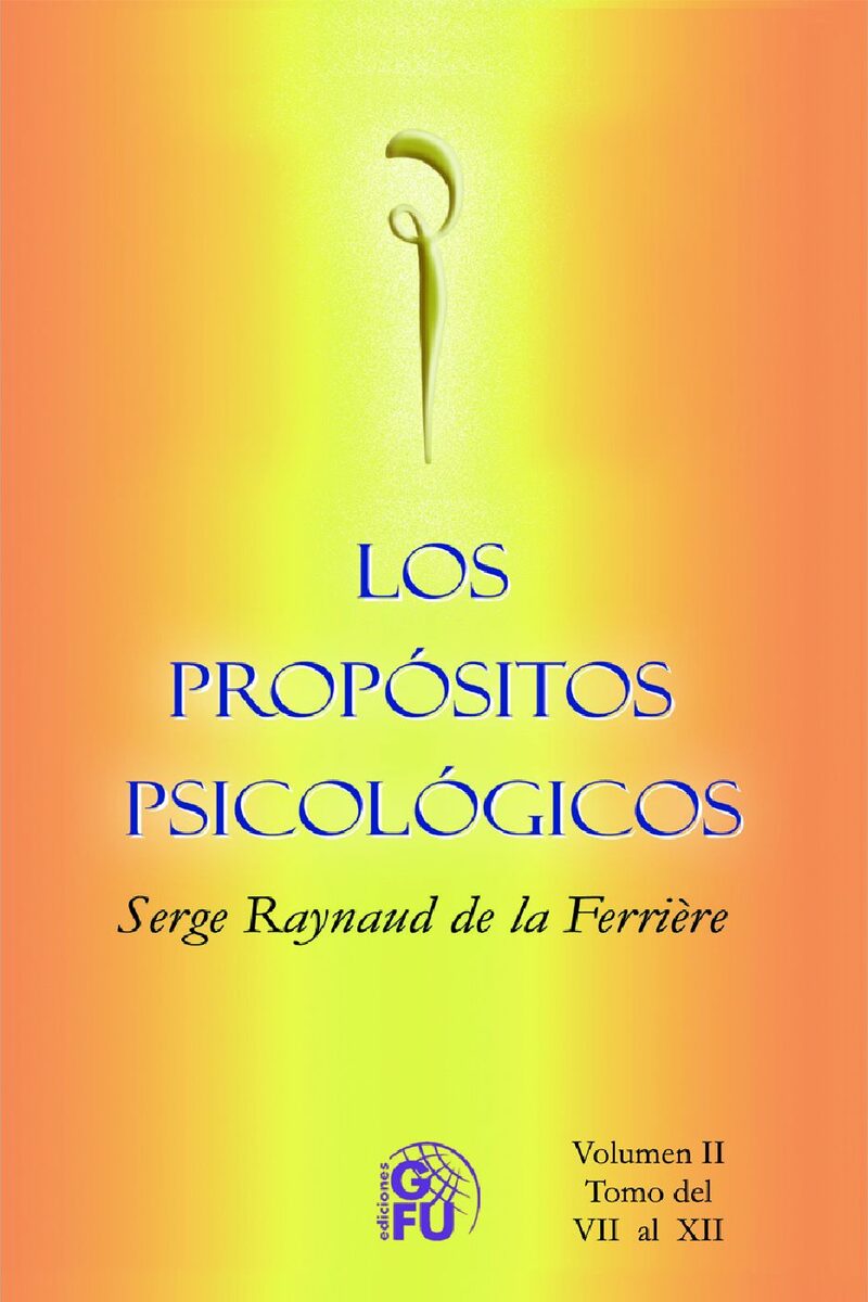 Portada de Propósitos Psicológicos Tomo II