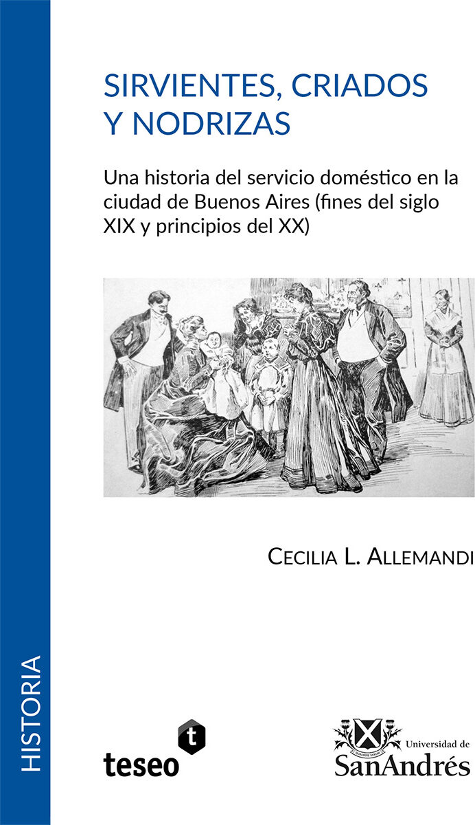 Portada de Sirvientes, criados y nodrizas · Cecilia Allemandi