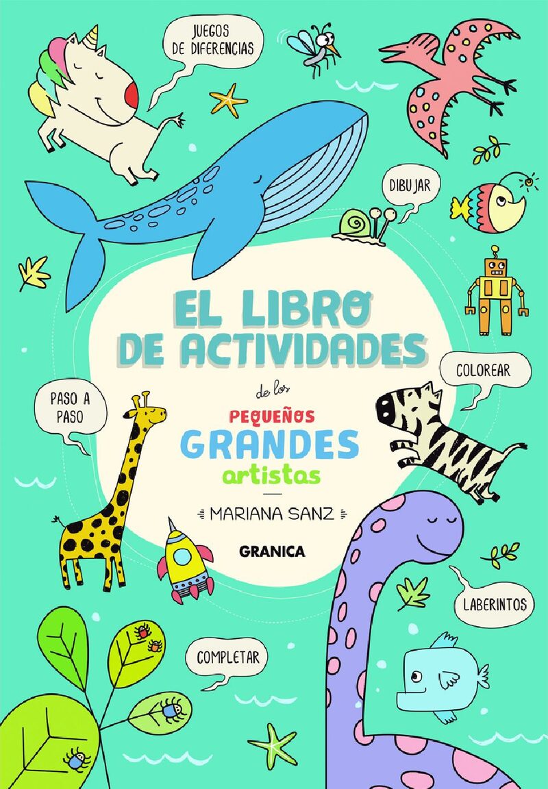 Portada de El libro de actividades de los pequeños grandes artistas
