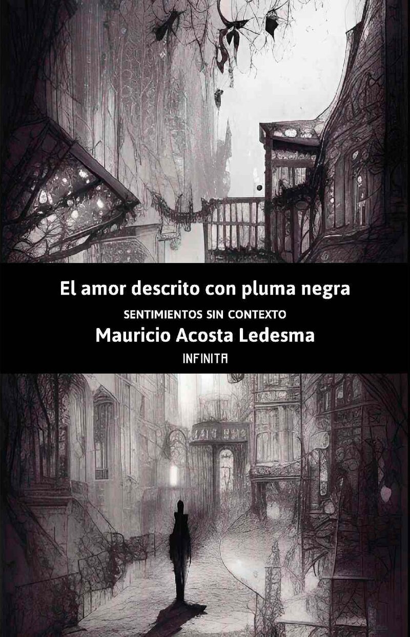 Portada de El amor descrito con pluma negra · Mauricio Acosta Ledesma